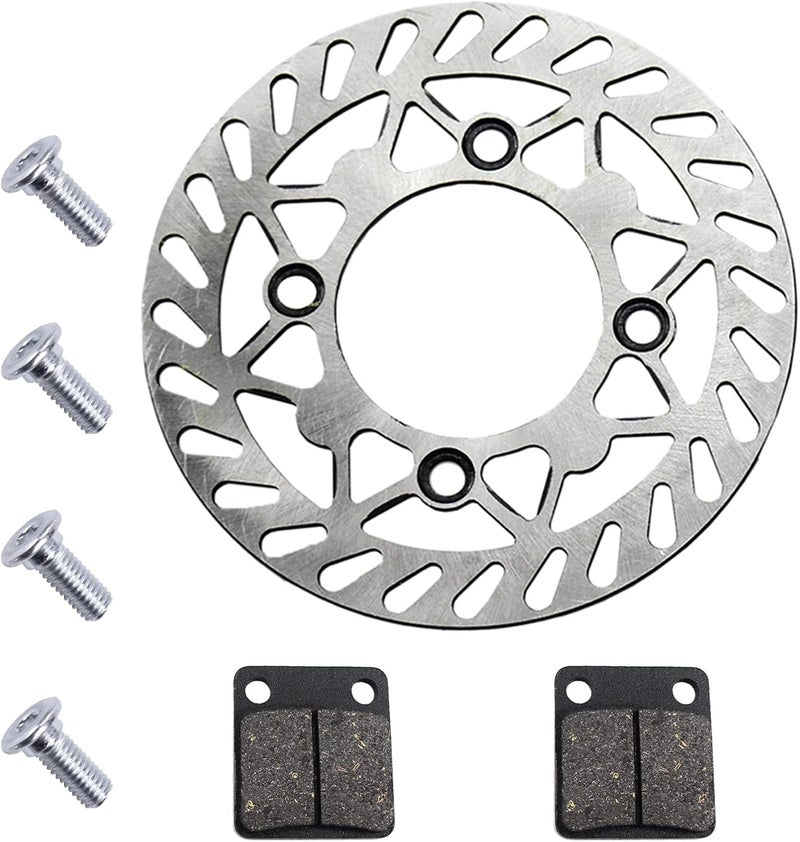 PRO BAT 190mm/7.48'' Front Brake Disc Disk Rotor with Brake Pad for 110cc 125cc 150cc PIT PRO Trail Quad Dirt Bike ATV Buggy - Image 1